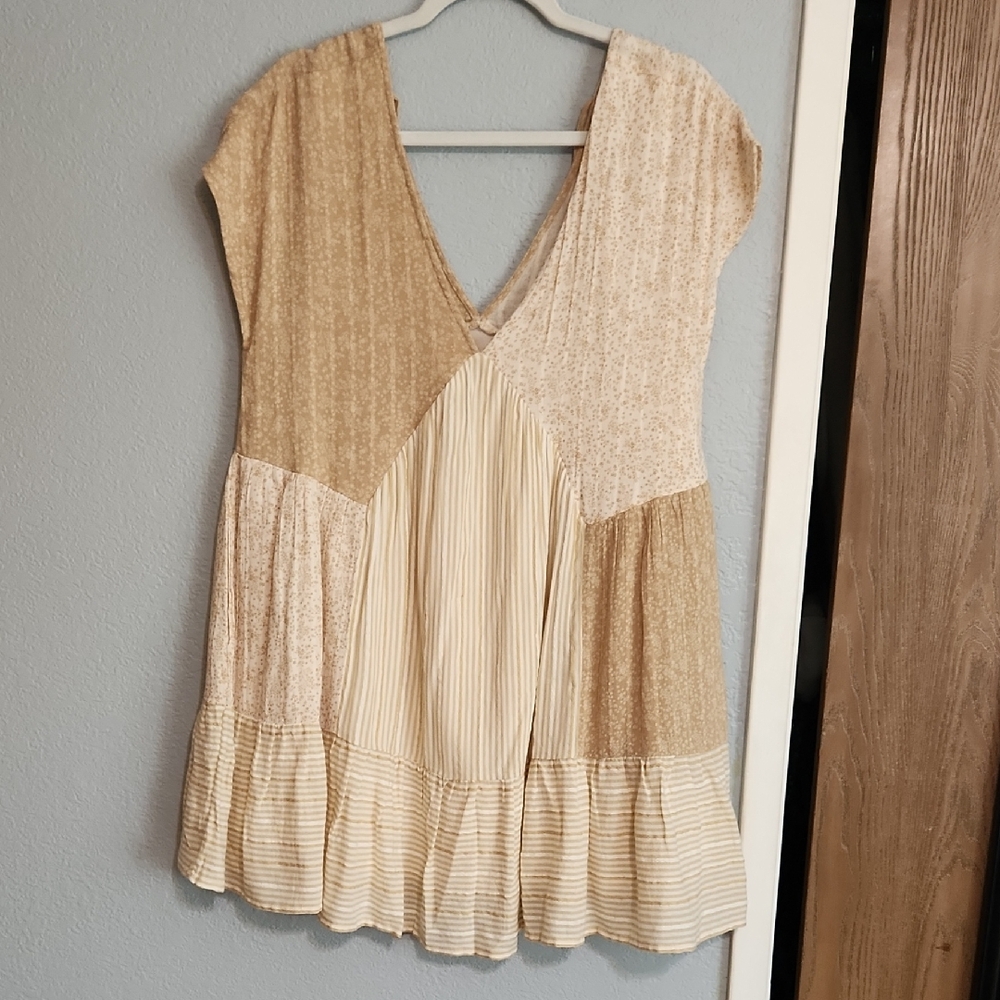 American Eagle Patchwork Swing Dress